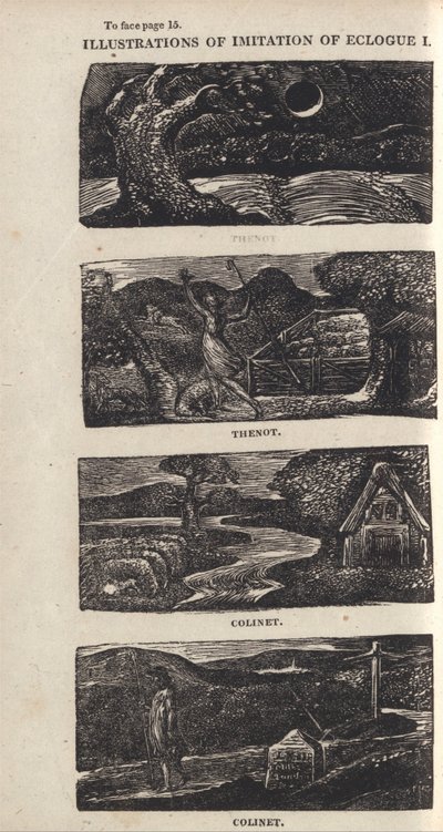Illustrazioni di Imitazione di Egloga I, Pagina 15 da William Blake